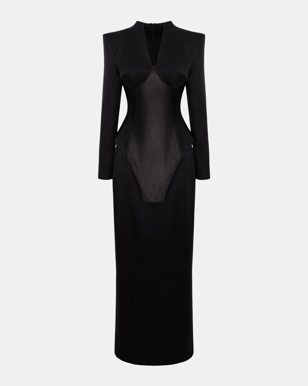 BLACK PORCELAIN SCAR DRESS