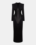 BLACK PORCELAIN SCAR DRESS