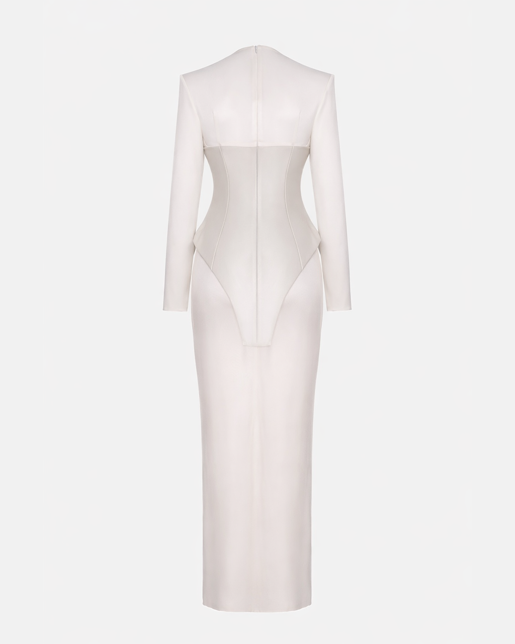 WHITE PORCELAIN SCAR DRESS