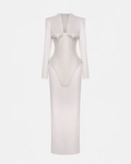 WHITE PORCELAIN SCAR DRESS