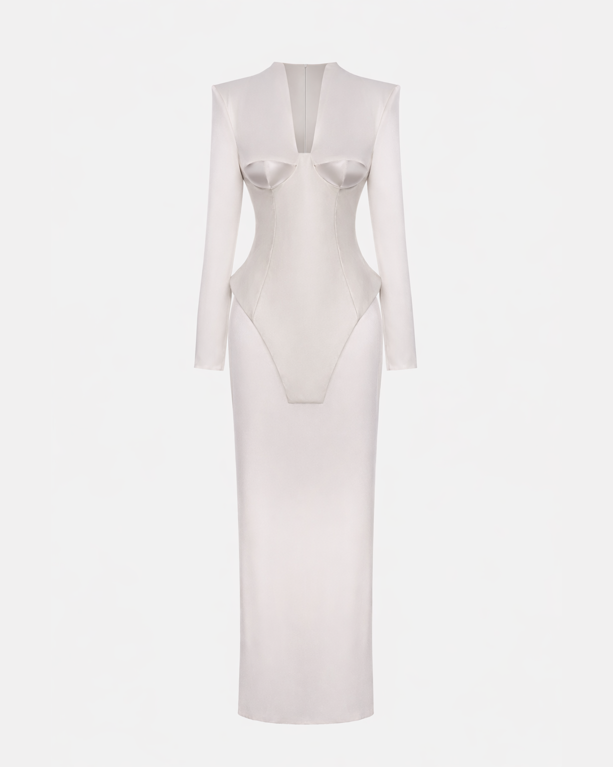 WHITE PORCELAIN SCAR DRESS